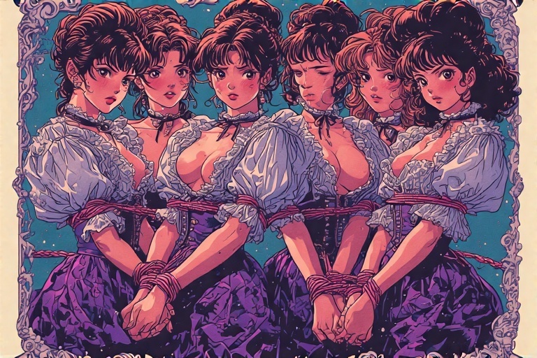 Babes in bondage from my imagination inked by AI — 8